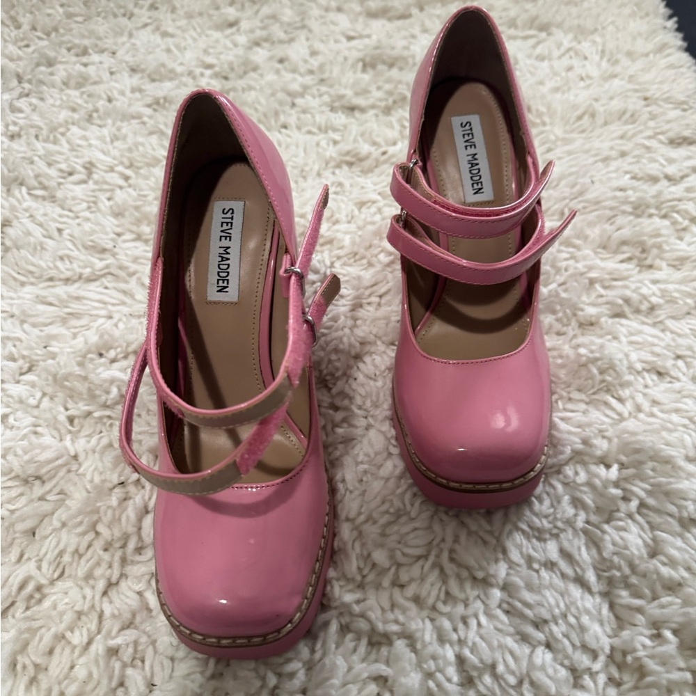 Steve Madden Pink Platform Heels
